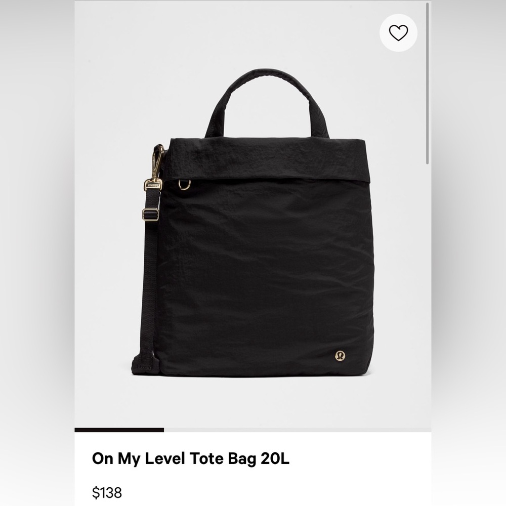 lululemon On My Level Tote Bag 20L